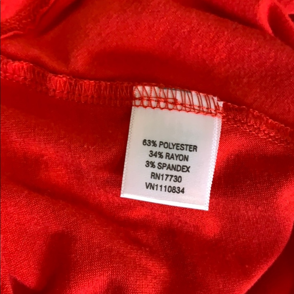 Open Back Red Dress - Picture 5 of 5
